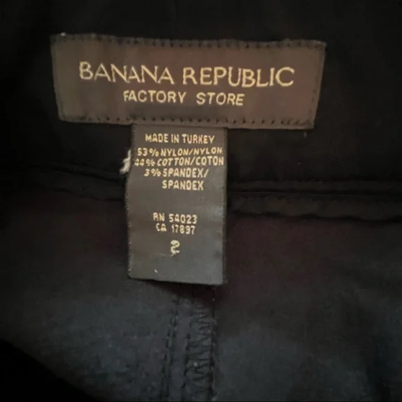 Women’s Banana Republic Mini Cargo Skirt Black Sz 2 - Picture 4 of 4